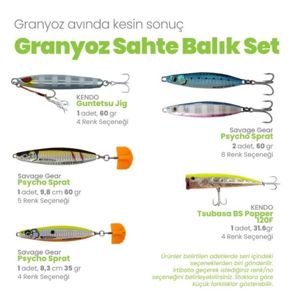 Granyoz Sahte Balık Set