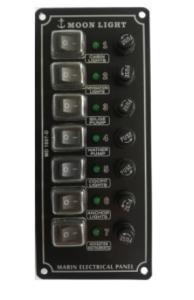 Moonlight 7 li Dikey Switch Panel 12-24 Volt