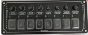 Moonlight 8 li Yatay Switch Panel 12-24 Volt