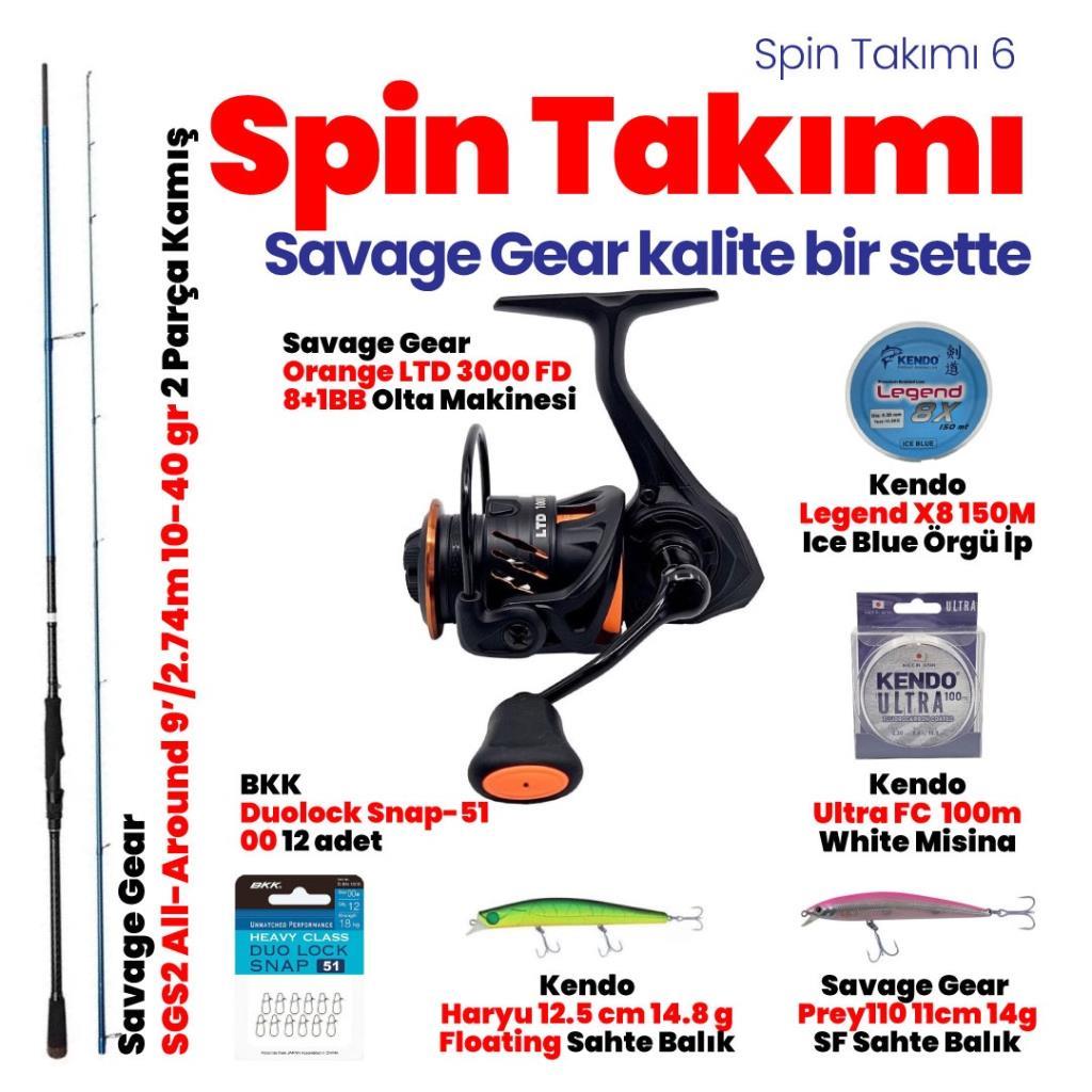 Pro Spin Takımı - Kıyıdan Yemli ve Sahte Kullanımı Set 6