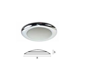 Sealux Tavan Lambası Ufo Slim ABS Gövdeli Krome 12 V 159X12 cm