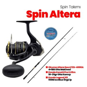 Okuma Altera 4000 A- Kendo Kenshi Pro 265 cm Spin Set