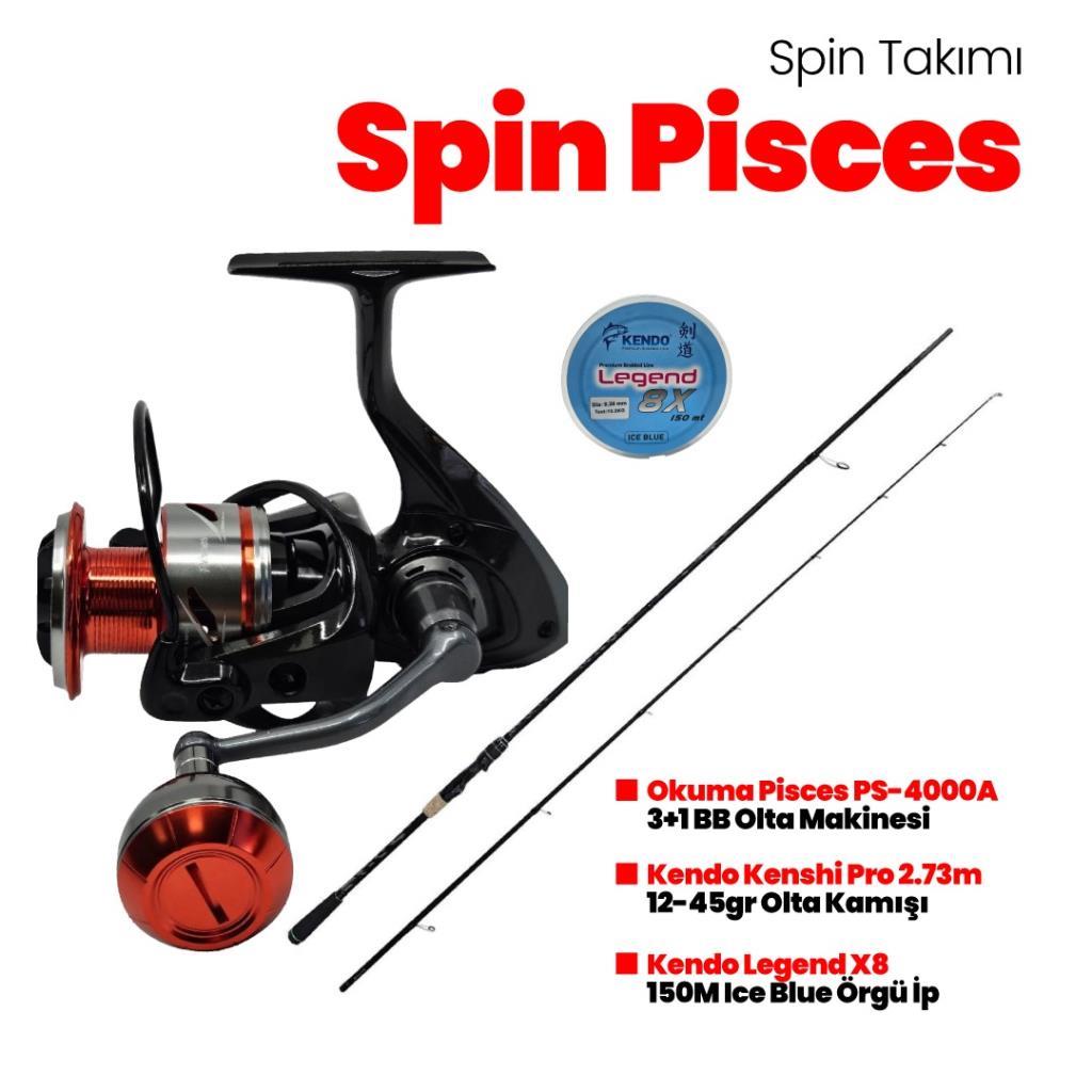 Okuma Pisces 4000A Makine - Kendo Kenshi Pro 273 cm Spin Takım