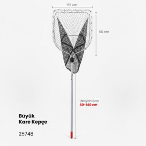 Alamatra Teleskopik 140 cm Misina File Kepçe