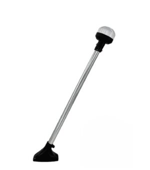 Işıklı Bayrak Direği Sabit Siyah