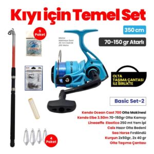 Kendo Oceans Cast 70 Makine - Kendo Elbe 350 cm Kamış Bacis Set -2