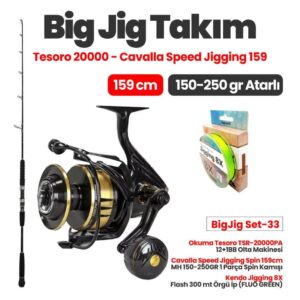 Okuma Tesoro TSR-20000PA  Olta Makinesi - Cavalla Speed Jigging Spin 159cm Big Jig Set-33
