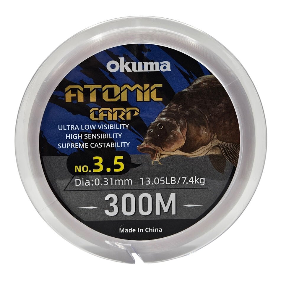 Okuma Atomic Carp Nylon Clear Color 300m Misina - Görsel 2