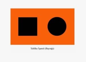 TEHLİKE İŞARET BAYRAĞI 30x45cm