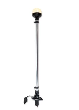 Işıklı Bayrak Direği Soketli SİYAH LED