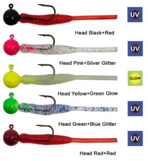 Kendo Hook Worm Jighead+Lrf Silikonu 2gr+4.5cm 5 Adet - Görsel 2