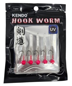 Kendo Hook Worm Jighead+Lrf Silikonu 2gr+4.5cm 5 Adet - Görsel 3