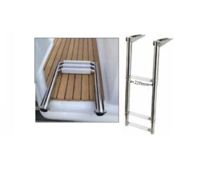 Teleskopik Paslanmaz Merdiven 4 Basamak 110 cm