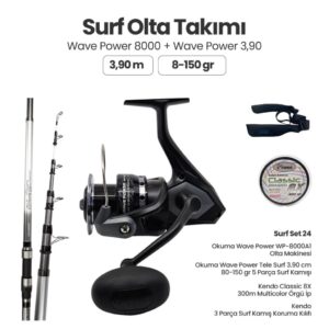 Wave Power Tele Surf 3.90 cm 80-150 gr - Wave Power WP-8000A1 Surf Olta Takım - 24