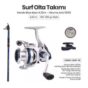 Kendo Blue Bass 4.20m ve Okuma Aria 5000 Surf Olta Takımı 36