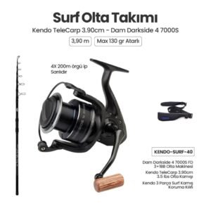 Kendo TeleCarp 3.90m ve Dam Darkside 4 7000S FD Olta Takımı 40