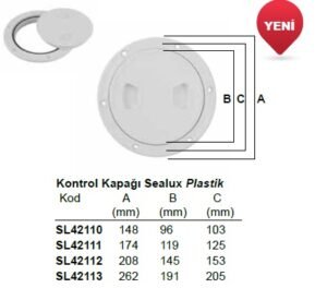 Sealux Kontrol Kapaği Plastik 148x96x103 mm