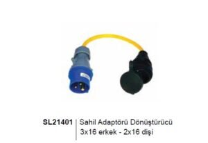 Sealux Sahil Adaptörü Dönüştürücü 3x16 Erkek-2x16 Dişi