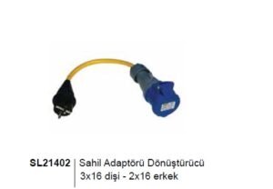 Sealux Sahil Adaptörü Dönüştürücü 3x16 Dişi -2x16 Erkek