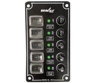 Sealux Switch Panel İzoleli Dikey 5 li 80x145 mm