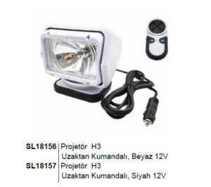 Projektör H3 Kumandalı Beyaz 12 V