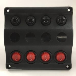 Sealux Switch Panel 4’lü 120x130mm Otomatik Sigortalı