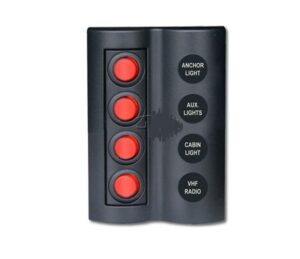 Sealux Switch Panel 4’lü 90x130mm Otomatik Sigortalı