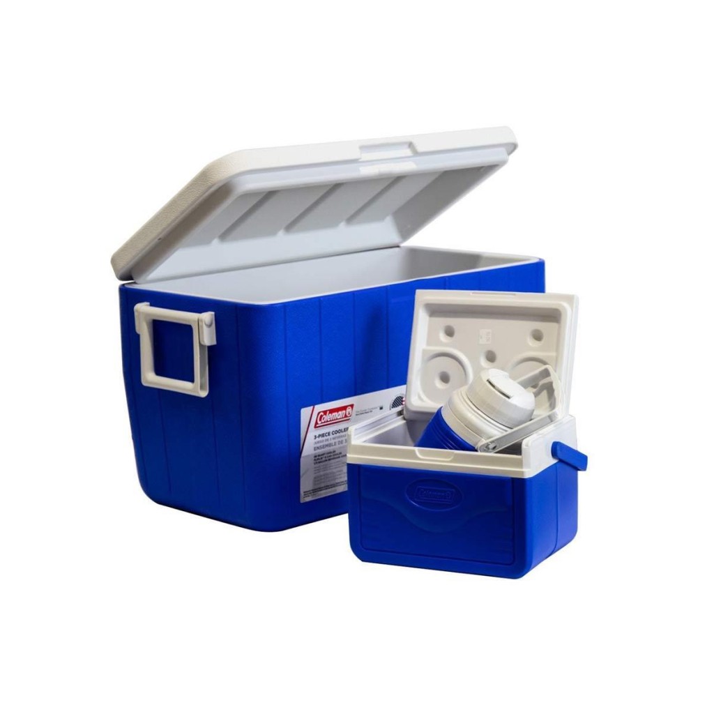 Coleman 3-Piece Cooler Combo 48 QT 45.4 Lt BL Combo 5 QT 3 Gal. C002 Buzluk Set - Görsel 2