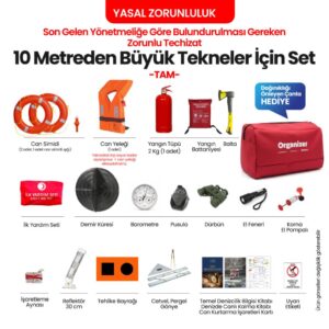 FULL - 10 Metre Üzerindeki Tekneler için Zorunlu Teçhizat Seti