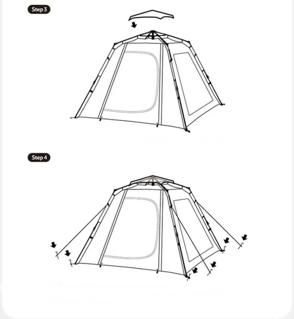 Naturehike Ango Picnic Otomatik Kurulum 3 Kişilik Çadır - Görsel 4