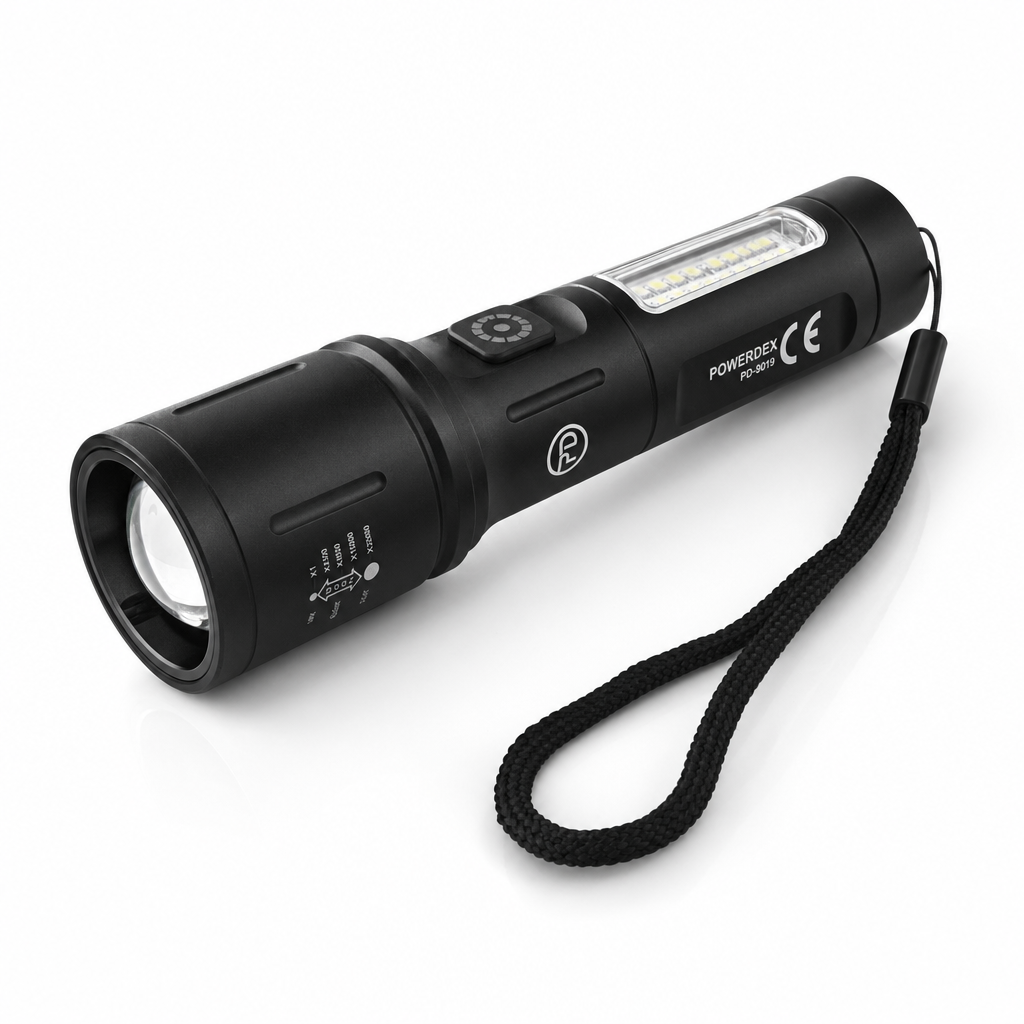 Powerdex PD-2007 10W 1000 Lümen Profesyonel Şarjlı El Feneri