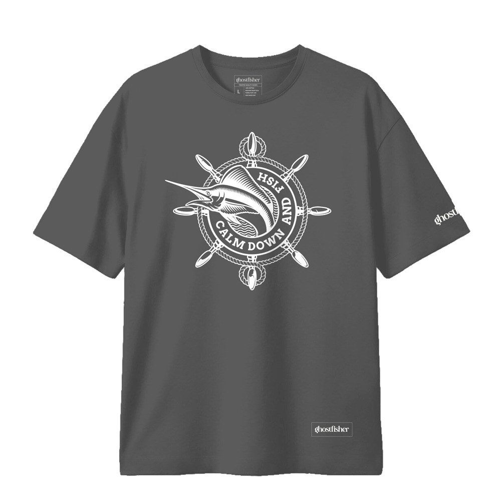 Balıkçılık Temalı Tişört - Calm Down and Fish Tshirt - Görsel 2