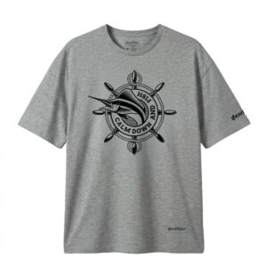 Balıkçılık Temalı Tişört - Calm Down and Fish Tshirt - Görsel 3