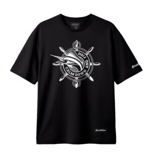 Balıkçılık Temalı Tişört - Calm Down and Fish Tshirt - Görsel 4