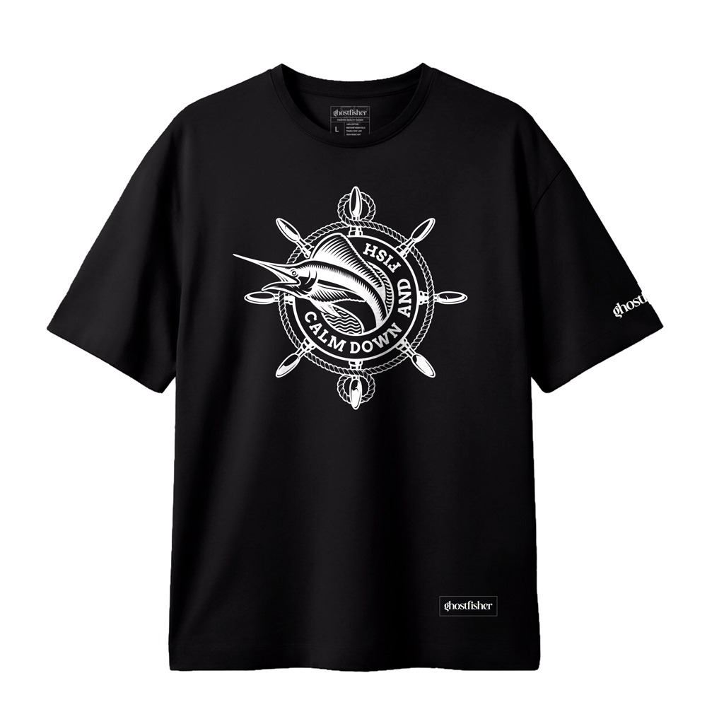 Balıkçılık Temalı Tişört - Calm Down and Fish Tshirt - Görsel 4