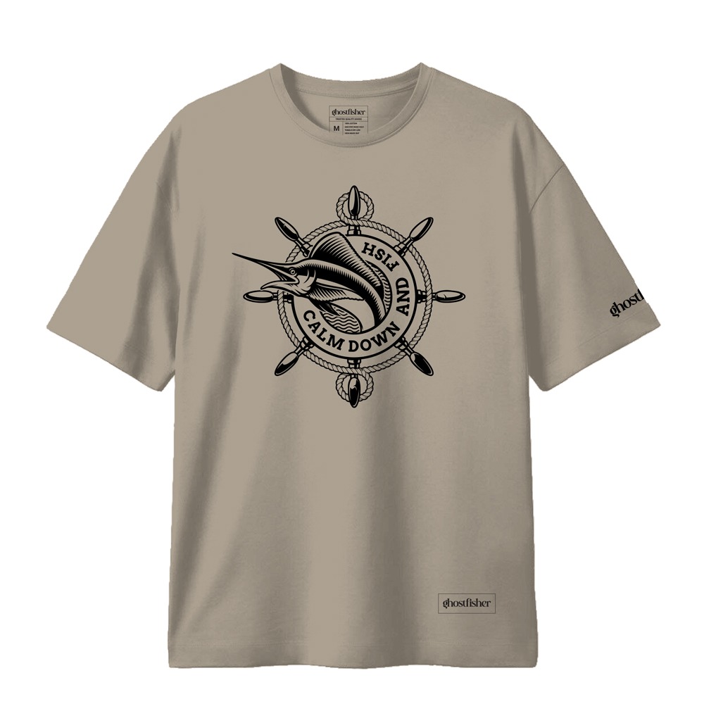 Balıkçılık Temalı Tişört - Calm Down and Fish Tshirt - Görsel 20
