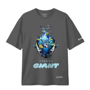 Balıkçılık Temalı Tişört - Chasing Giant Monster Tshirt - Görsel 2