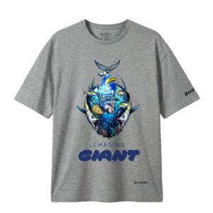 Balıkçılık Temalı Tişört - Chasing Giant Monster Tshirt - Görsel 4