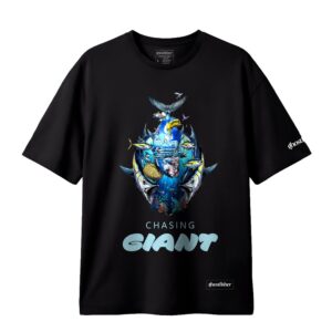 Balıkçılık Temalı Tişört - Chasing Giant Monster Tshirt - Görsel 5