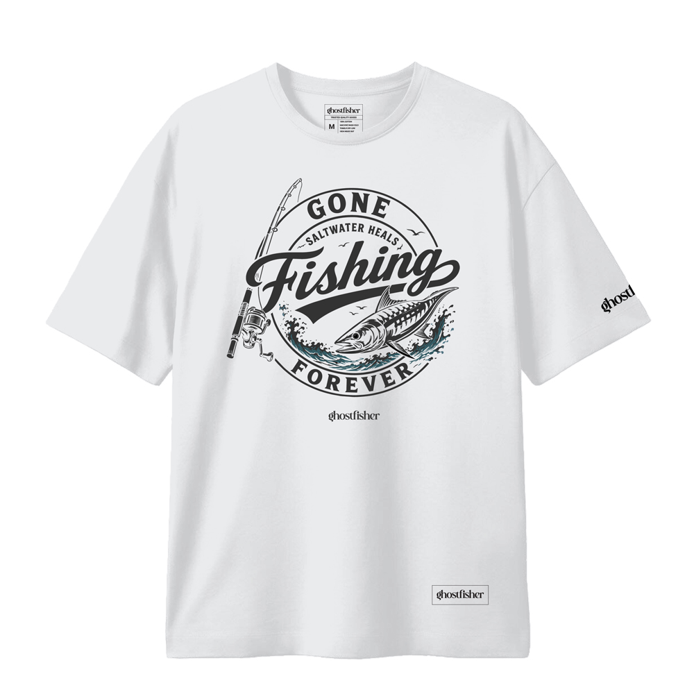 Balıkçılık Temalı Tişört - Fishing Forever