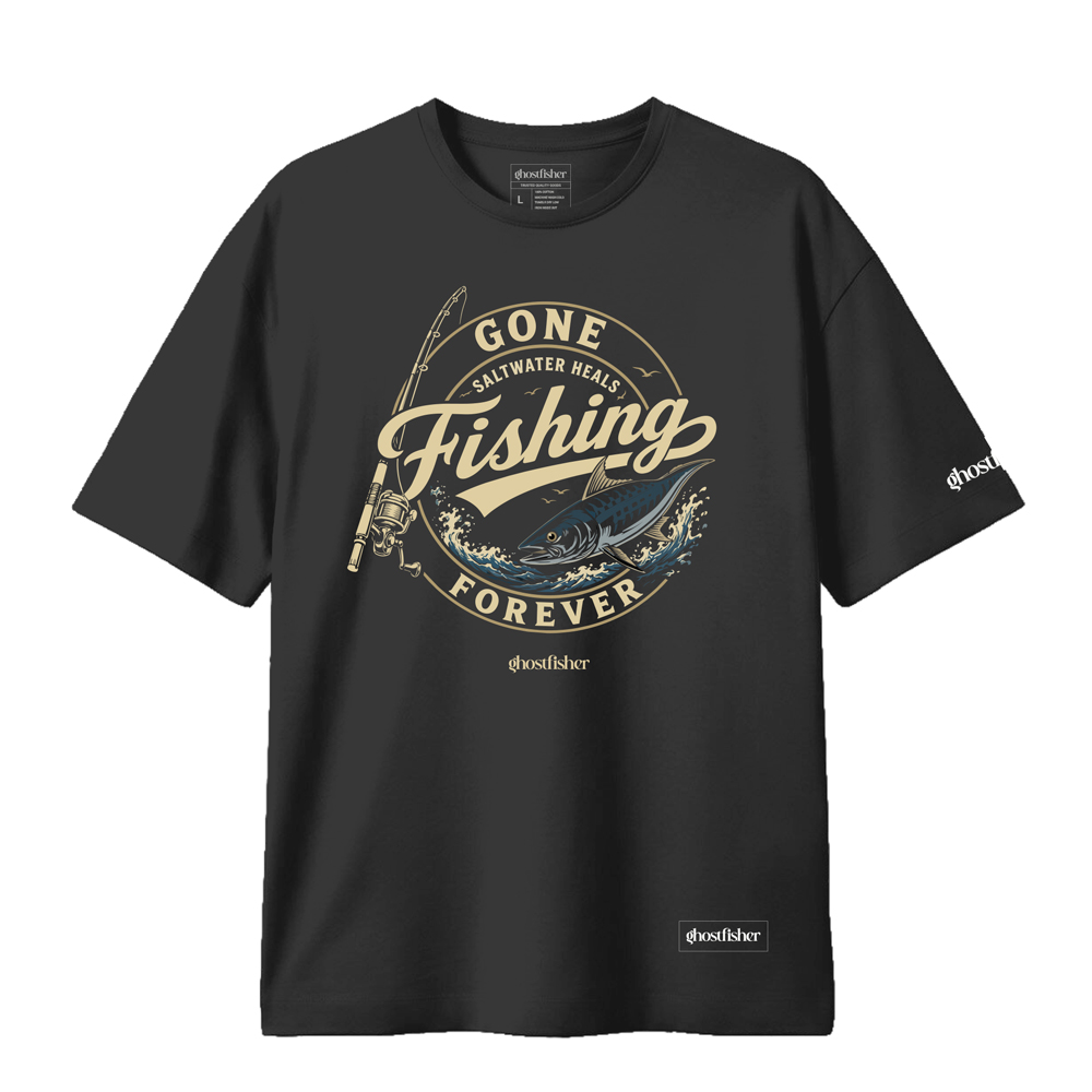 Balıkçılık Temalı Tişört - Fishing Forever - Görsel 2