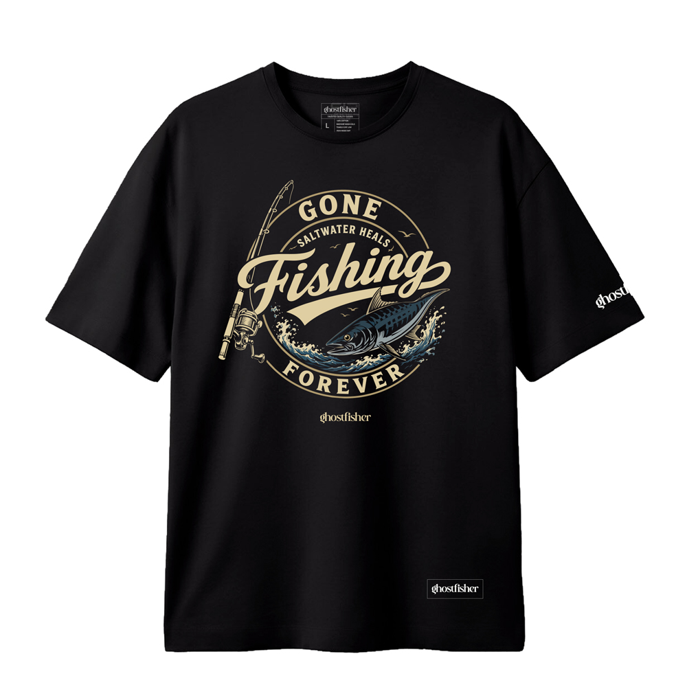 Balıkçılık Temalı Tişört - Fishing Forever - Görsel 3