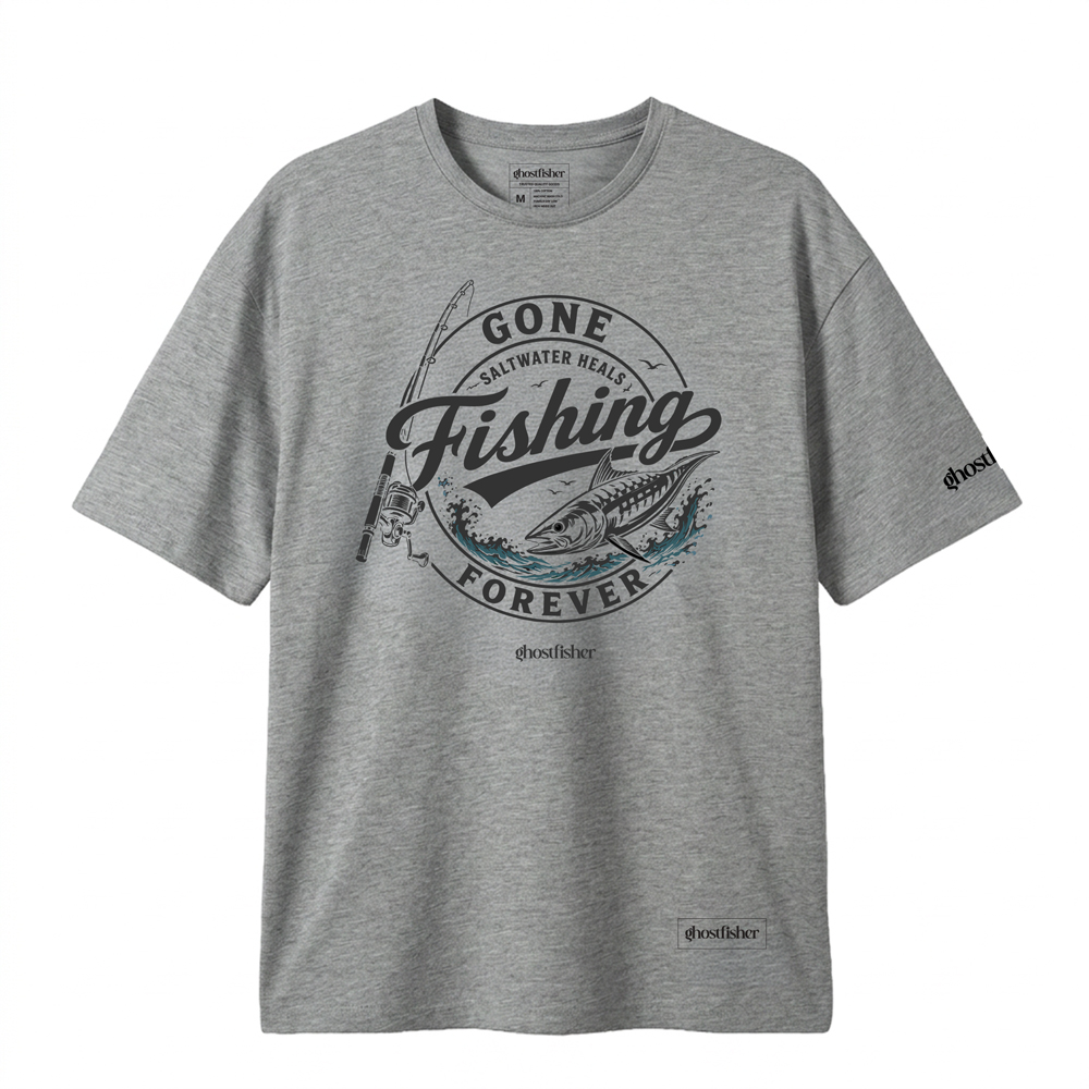 Balıkçılık Temalı Tişört - Fishing Forever - Görsel 5