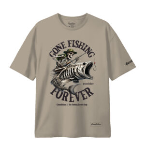 Balıkçılık Temalı Tişört - Gone Fishing Forever