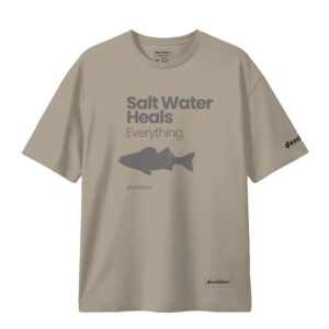 Balıkçılık Temalı Tişört - Salt Water Heals Everything