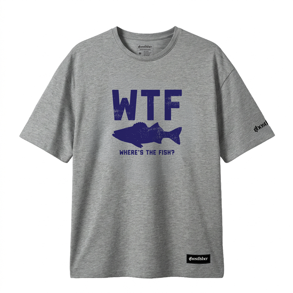 Balıkçılık Temalı Tişört - Where's the fish - Görsel 4