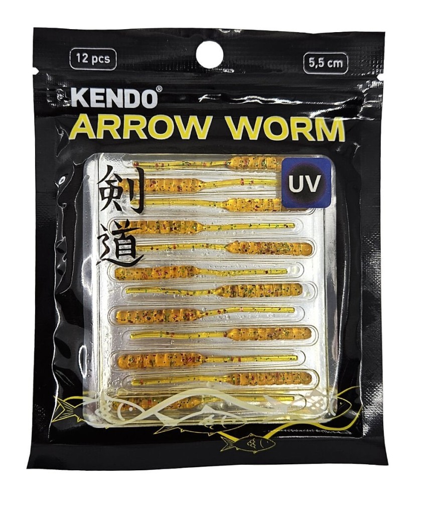 Kendo Arrow Worm Lrf Silikonu 5,5cm 12 Adet - Görsel 3
