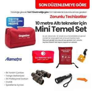 Mini Temel Set  2– Yeni Yönetmeliğe Uygun Zorunlu Tekne Teçhizatı