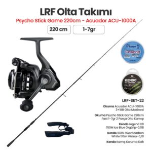 Okuma Psycho Stick Game 220cm Fast - Okuma Acuador ACU-1000A Olta Makinesi