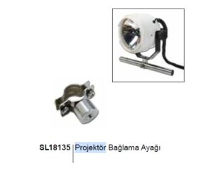 Projektör Bağlama Ayağı Krom